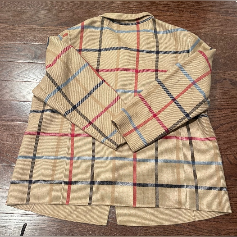 The Pendleton Check Light Brown Jacket Wool Blend… - image 6